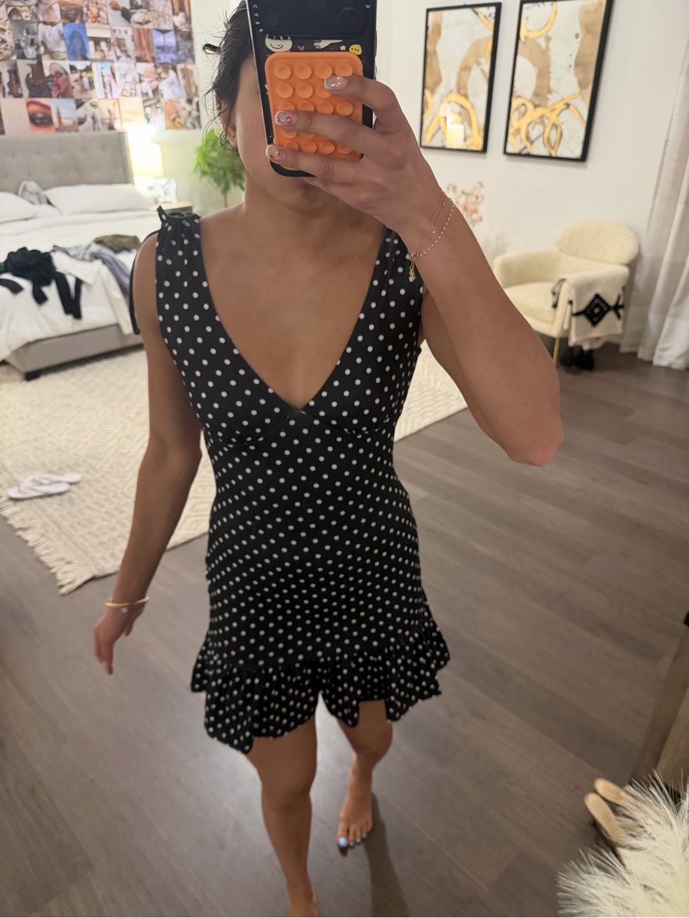 Peppermayo Black Dress Label Detail